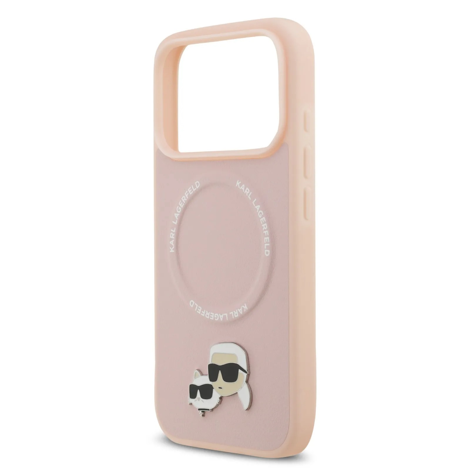 قاب کارل لاگرفلد Karl Lagerfeld در کنار گربه با مگ سیف Iphone سری 17